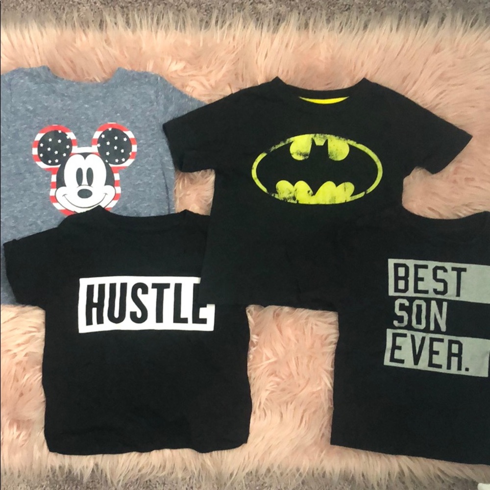 4 boys tshirts